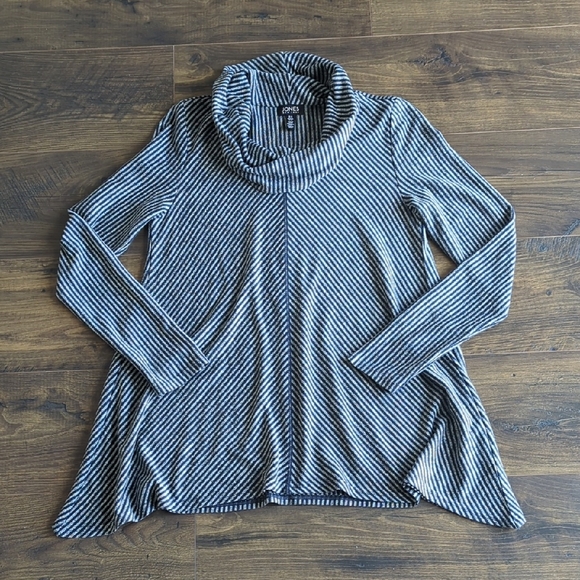 Jones New York Sweaters - Jones New York Striped Cowl Neck Sweater